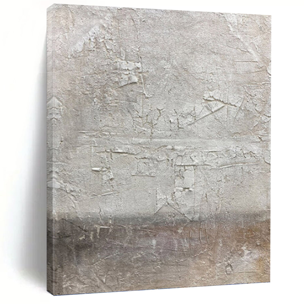 “Textured Neutral Abstract” - Subtle, Abstract Painting On Canvas PT1491