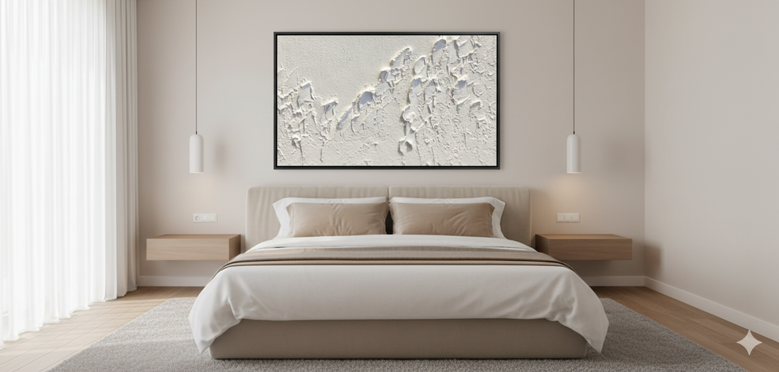 White Textured Terrain Painting PS0522: An In-Depth Art Appreciation