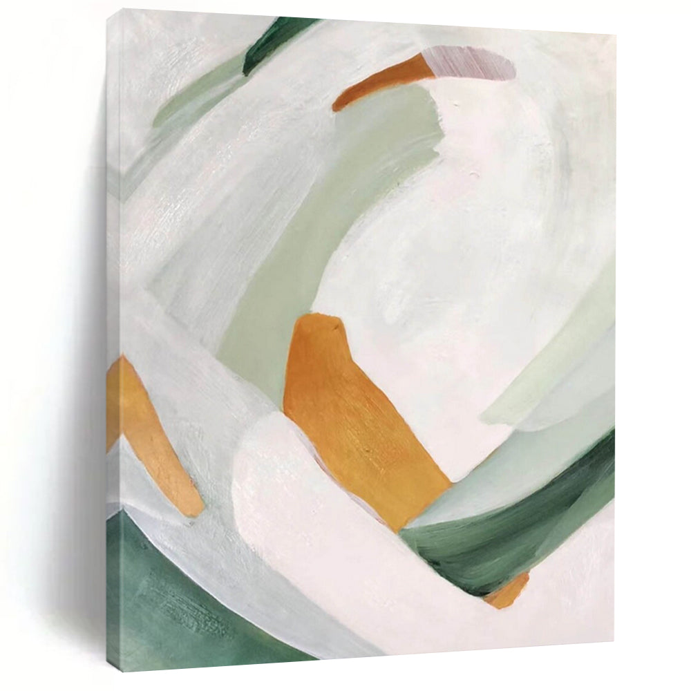 “Soft Tones Geometric Abstract” - Pastel Shapes in a Gentle Composition Painting On Canvas DS257