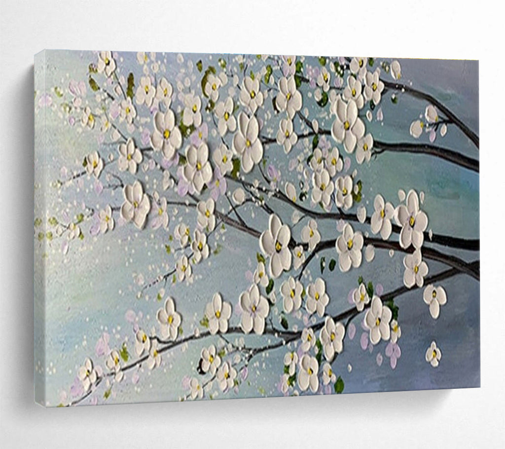 “Blossom Branch” - Impasto Oil Painting On Canvas DKS887