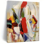 “Colorful Abstract Brushstrokes” - Abstract Expressionist Painting On Canvas PT1955