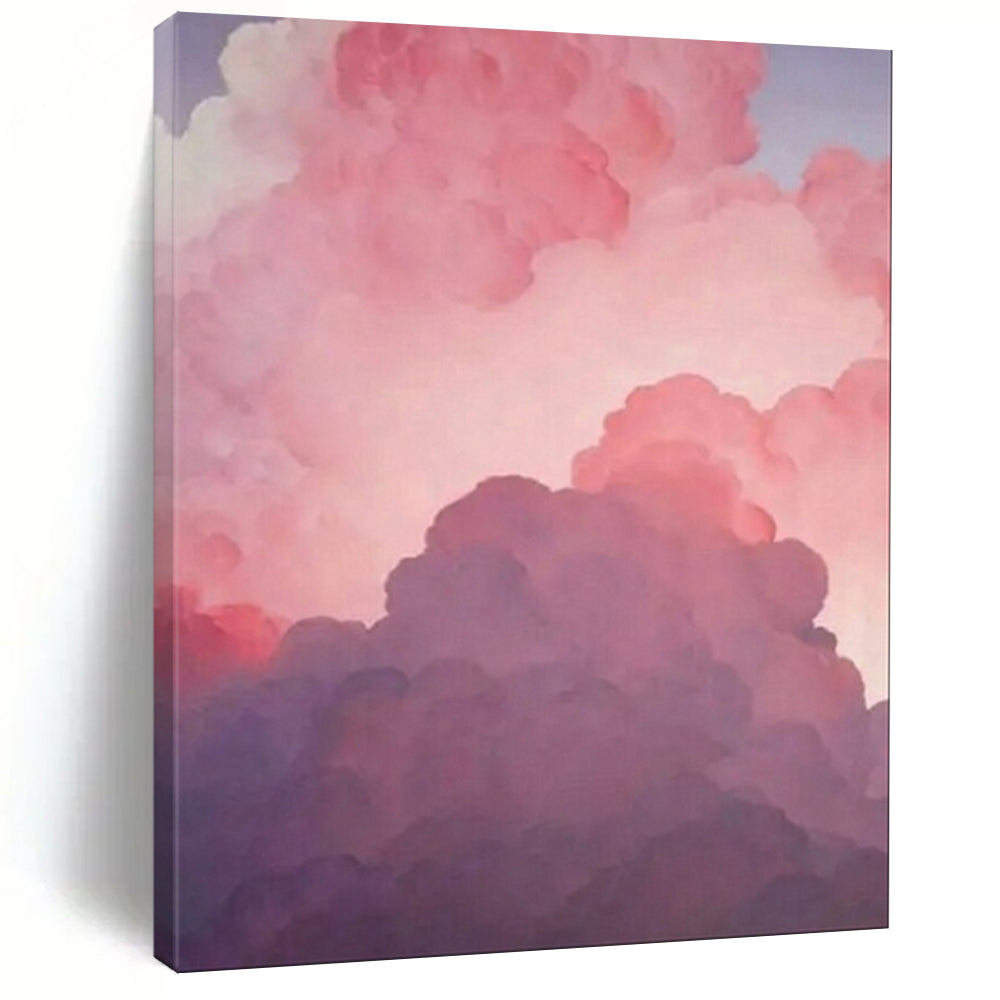 “Pink - Purple Cloudscape” - Dreamy Cloud Painting On Canvas PT1981