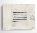 “Black - White Linear Minimalist” - Abstract Painting On Canvas PT262