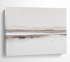 “Minimal Earth - Color Bands” - Textured Oil Painting on Canvas DKS915