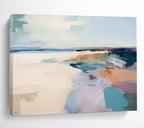 “Pastel - Beach Abstract” - Soft - Color Landscape Painting On Canvas PT1539