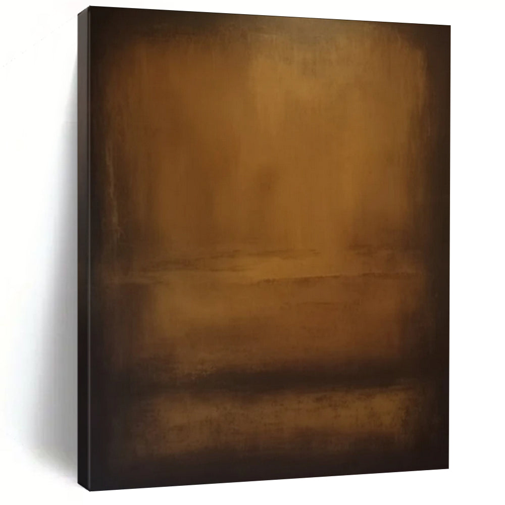 “Warm Brown Gradient” - Subtle Abstract Painting On Canvas DS372