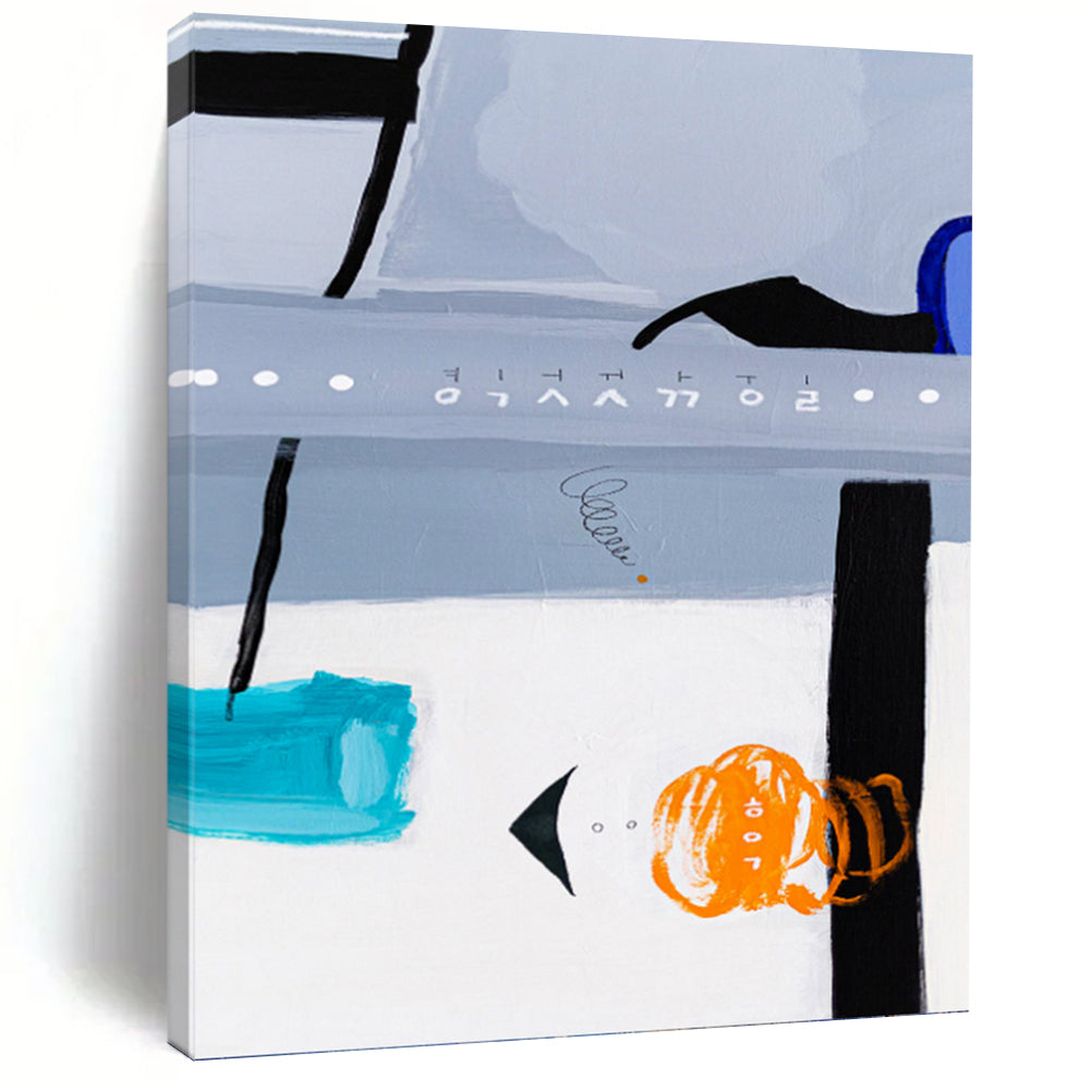 “Grey - White Abstract Details” - Intricate Abstract Painting On Canvas PT1099