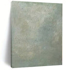 “Green - Gray Textured Minimalist” - Calming Abstract Painting On Canvas PS0142