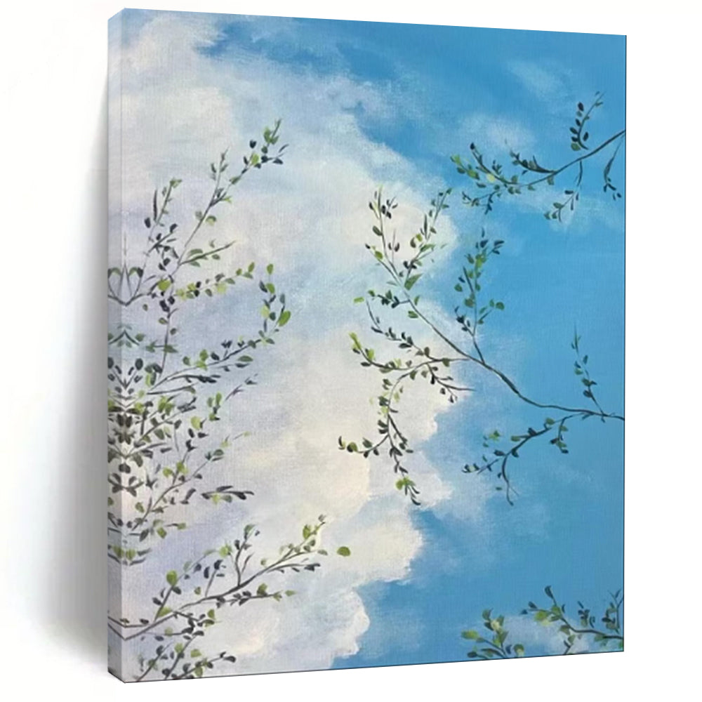 “Sky Through Branches” - Impressionist Landscape Painting On Canvas PT1986
