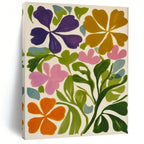 Bright Blooms, "Vibrant Floral Burst" – Abstract Floral Painting On Canvas PS0877