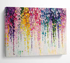 “Colorful Raindrop - Like Circles” - Abstract Drip Art - Painting On Canvas PT1768