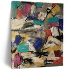 “Colorful Abstract Chaos” - Abstract Expressionist Painting On Canvas PT1039