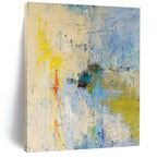 “Colorful Abstract Chaos” - Expressionist Abstract Painting On Canvas PT2275