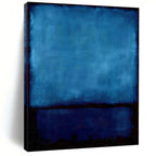 Deep Blue with Subtle Textures "Midnight Calm" Abstract Painting On Canvas PS1185
