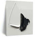 “Contrasting Black and White” - Abstract, Graphic - Styled Painting On Canvas PT1671