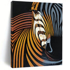 “Color - Revamped Zebra Profile” Painting On Canvas PT1447