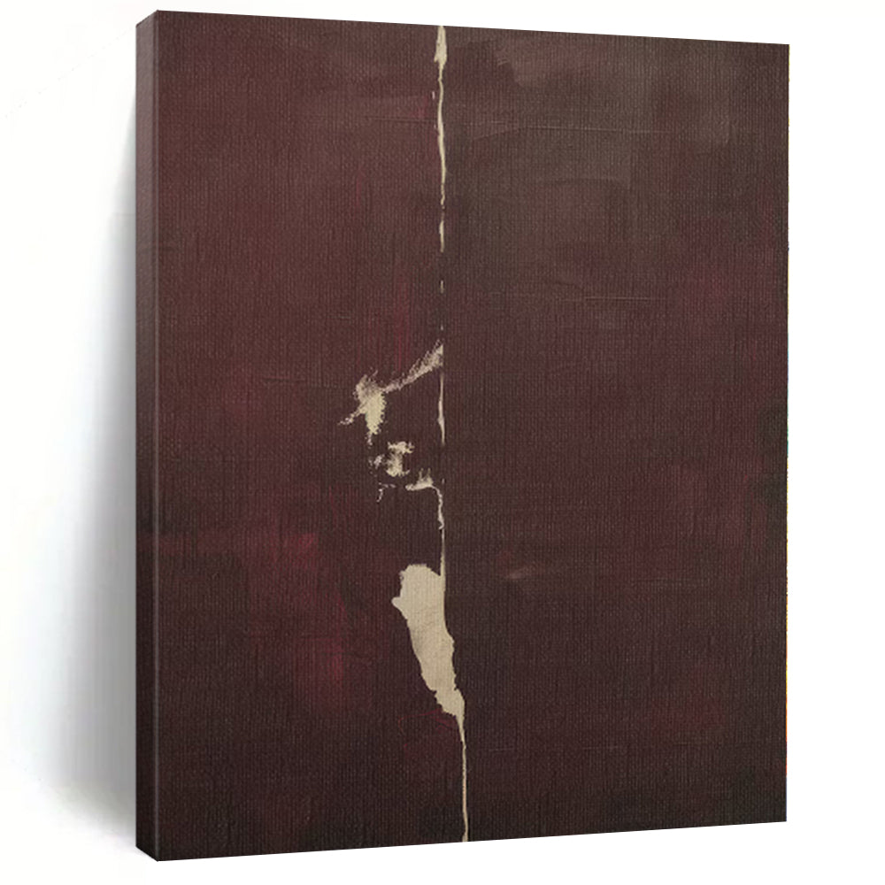 “Minimalist Abstract in Deep Tones” - Mysterious Abstract Painting On Canvas PS0262