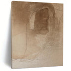 “Brown Abstract Sketch” - Abstract, Subtle - Styled Painting On Canvas PT1659
