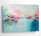 “Impressionistic Water Lily Dream” - Abstract Floral Painting On Canvas DKS493