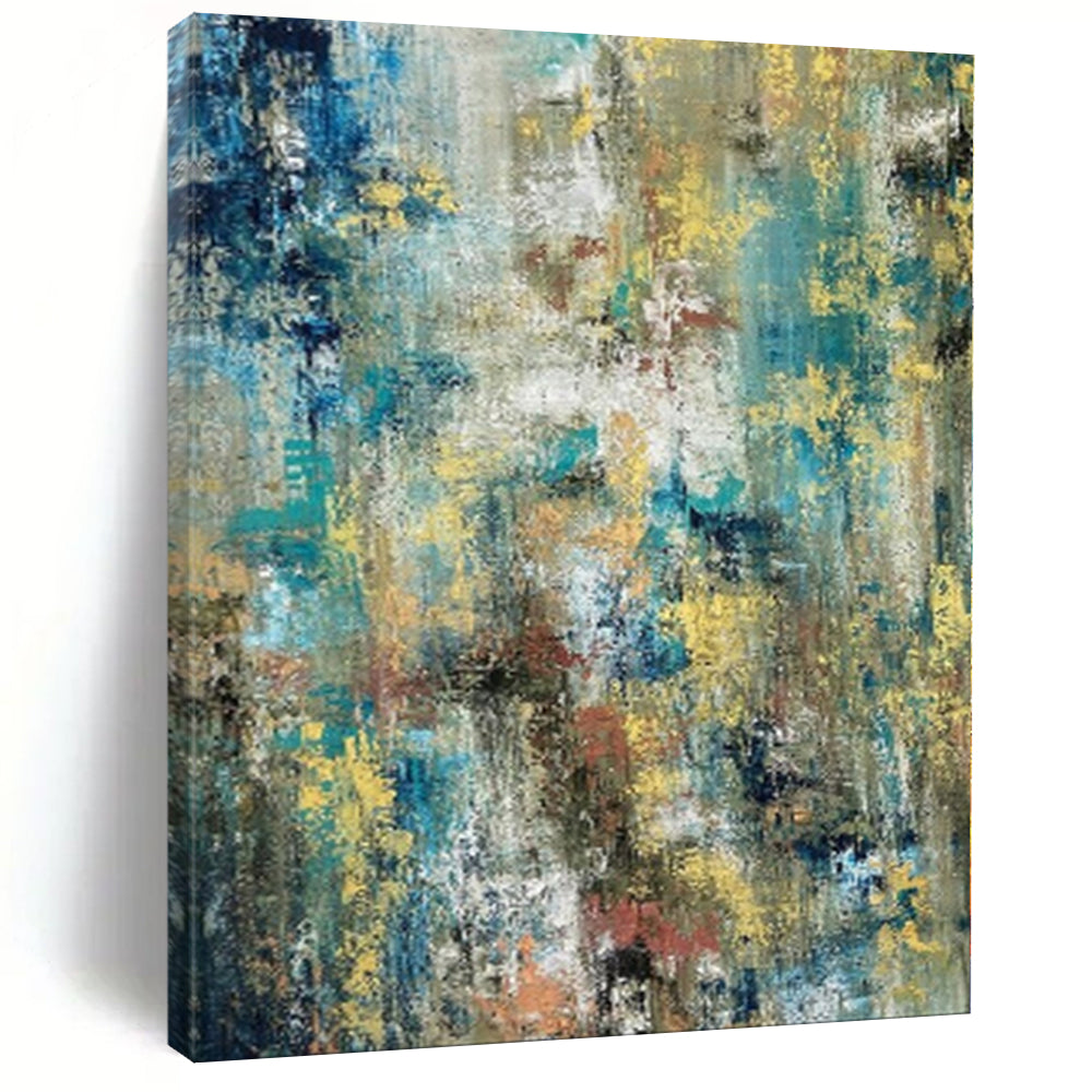 “Vibrant Color Chaos Abstract” - Energetic Abstract Painting On Canvas PS0035