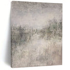 Gray Textured Abstract, "Misty Morning" – Textured Abstract Painting On Canvas PS0959