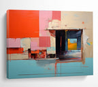 “Dynamic Abstract Interior” - Abstract Interior Painting, Great for Urban Loft & Art Gallery DKS640