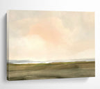 “Pastel Sky and Earth Landscape” - Soft Impressionistic Painting On Canvas PT121
