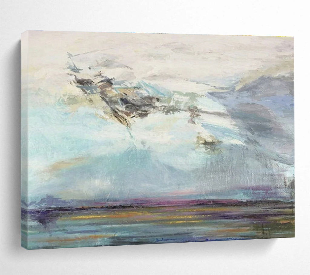 “Pastel Sky and Water” Landscape Painting On Canvas DKS196