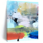 “Vibrant Abstract Fusion” - Bold Color Blends & Dynamic Strokes Painting On Canvas DS175