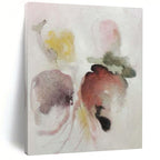 Softly Blended Vegetables in Pastel Hues "Ethereal Harvest" Watercolor Painting On Canvas PS1066