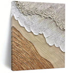 “Earth - Tone Textured Layers” - Minimalist Abstract Painting On Canvas PT1026