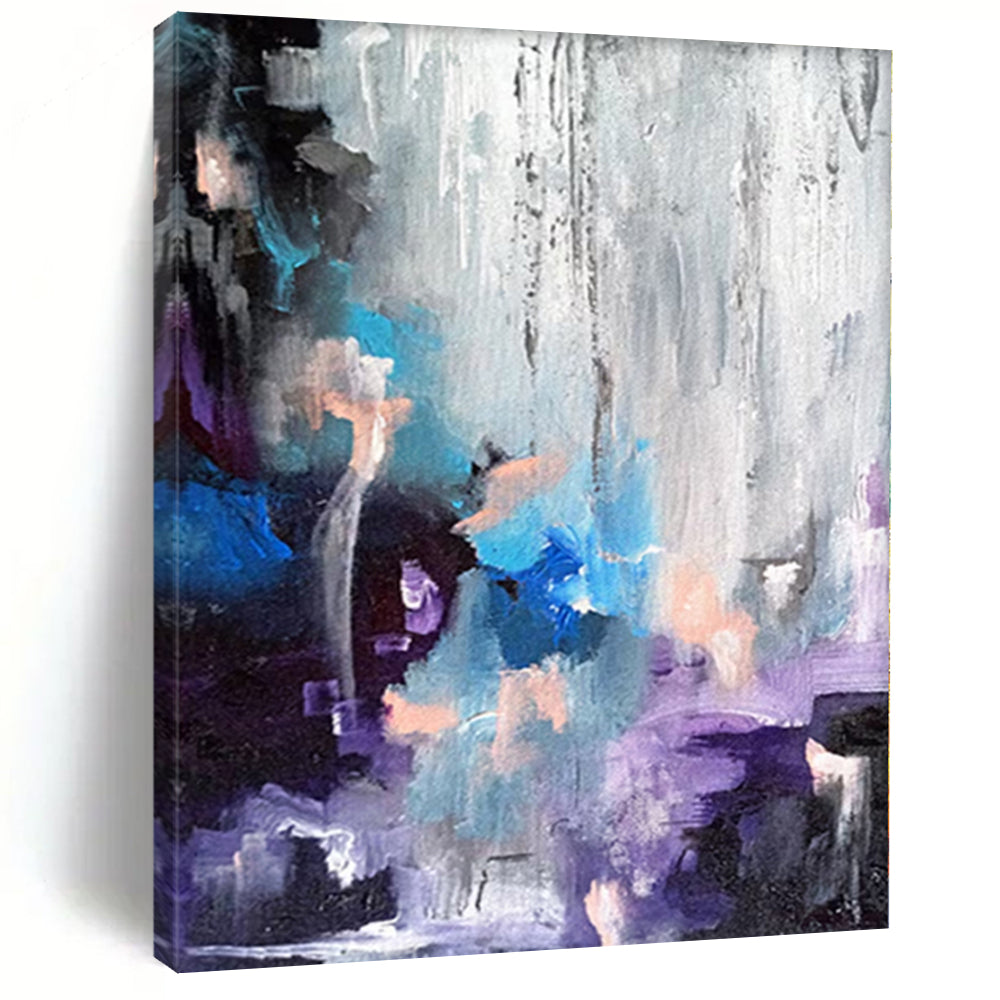 “Cool Tones Abstract” - Ethereal Abstract Painting On Canvas PS0069