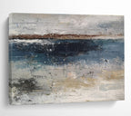 “Blue - Grey Coastal Serenity” Abstract Painting On Canvas DKS288