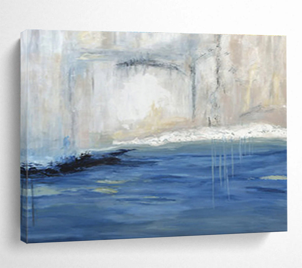 “Waterfall Abstract” - Nature - inspired Landscape Painting On Canvas DKS402