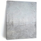 “Textured Gray Minimalism” - Minimalist, Tactile - Styled Painting On Canvas PT1581