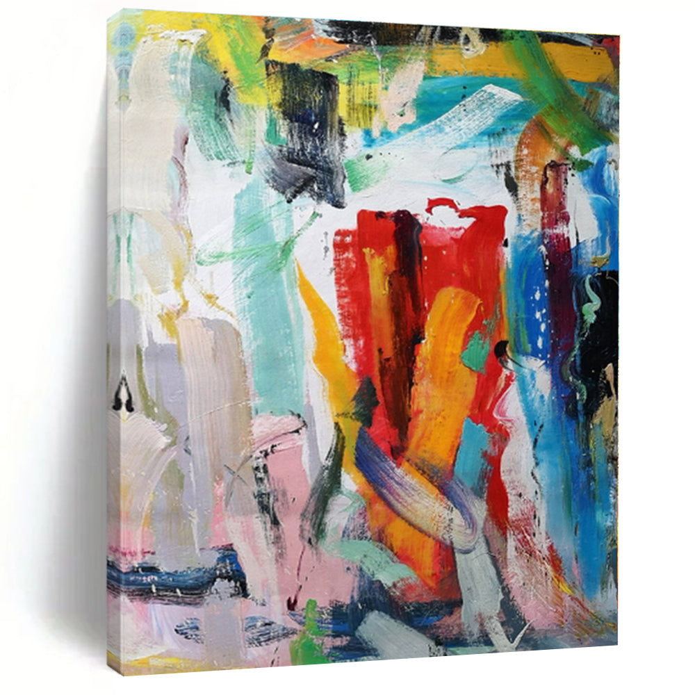 “Colorful Chaos Abstraction” - Multicolor Abstract Painting On Canvas PS0473