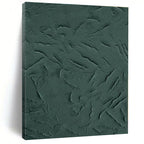 “Dark Green Textured Surface” - Textured Abstract Painting On Canvas PS0430