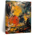 “Intense Abstract Expression of Raw Emotion” - Bold Abstract Painting On Canvas PS0240