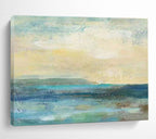 “Coastal Hues” - Abstract Seascape Painting On Canvas DKS435