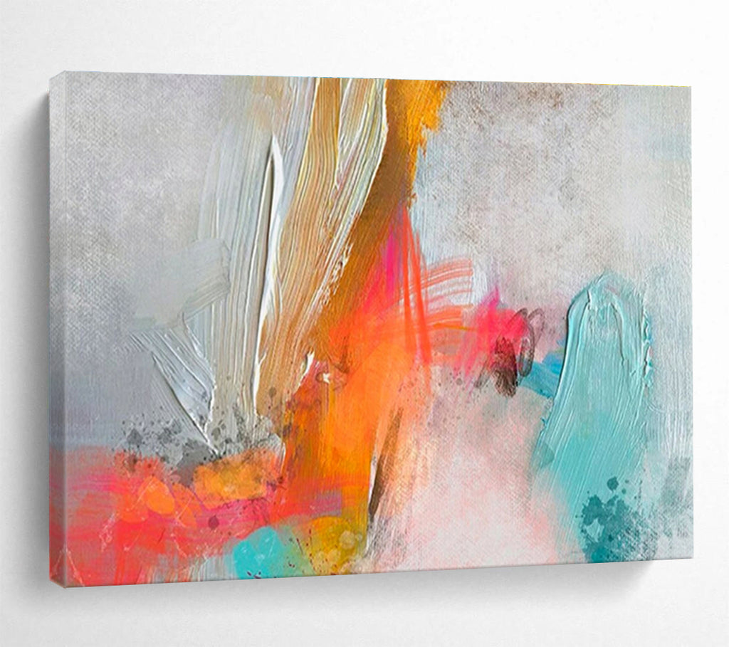 “Colorful Textured Abstract” Abstract Painting On Canvas DKS207