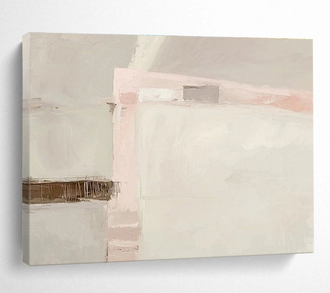 “Soft Pastel Abstract” - Minimalist Abstract Painting On Canvas DKS432