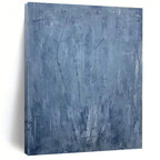 “Blue Textured Abstraction” - Blue Abstract Painting On Canvas PS0459