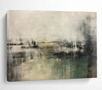 Muted Tones and Subtle Layers - Atmospheric Abstract Painting On Canvas DKS319