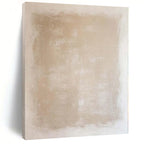 “Beige - White Textured Minimal” - Elegant Abstract Painting On Canvas PS0133