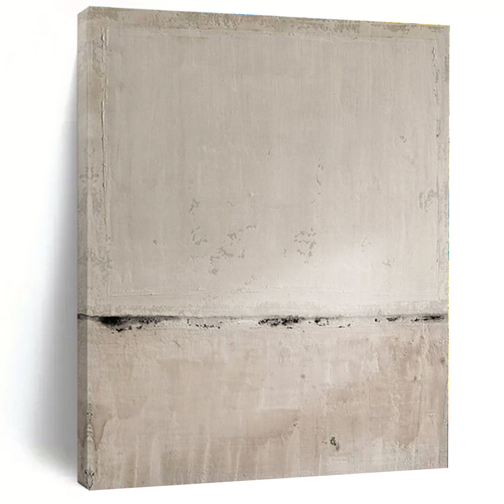 White, Gray with Subtle Textures "Whispering Walls" Abstract Painting On Canvas PS1370