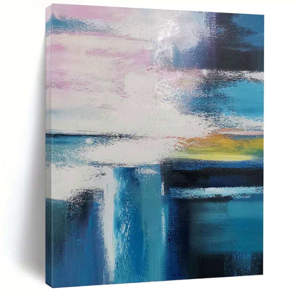 “Colorful Abstract Blur” - Abstract Expressionist Painting On Canvas PT1232