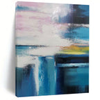 “Colorful Abstract Blur” - Abstract Expressionist Painting On Canvas PT1232