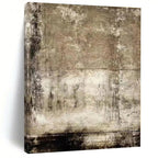 “Brown Textured Abstract” - Brown Abstract Textured Painting On Canvas PS0553