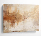 “Beige - Brown Abstract” - Abstract Textured - Painting On Canvas PT1723