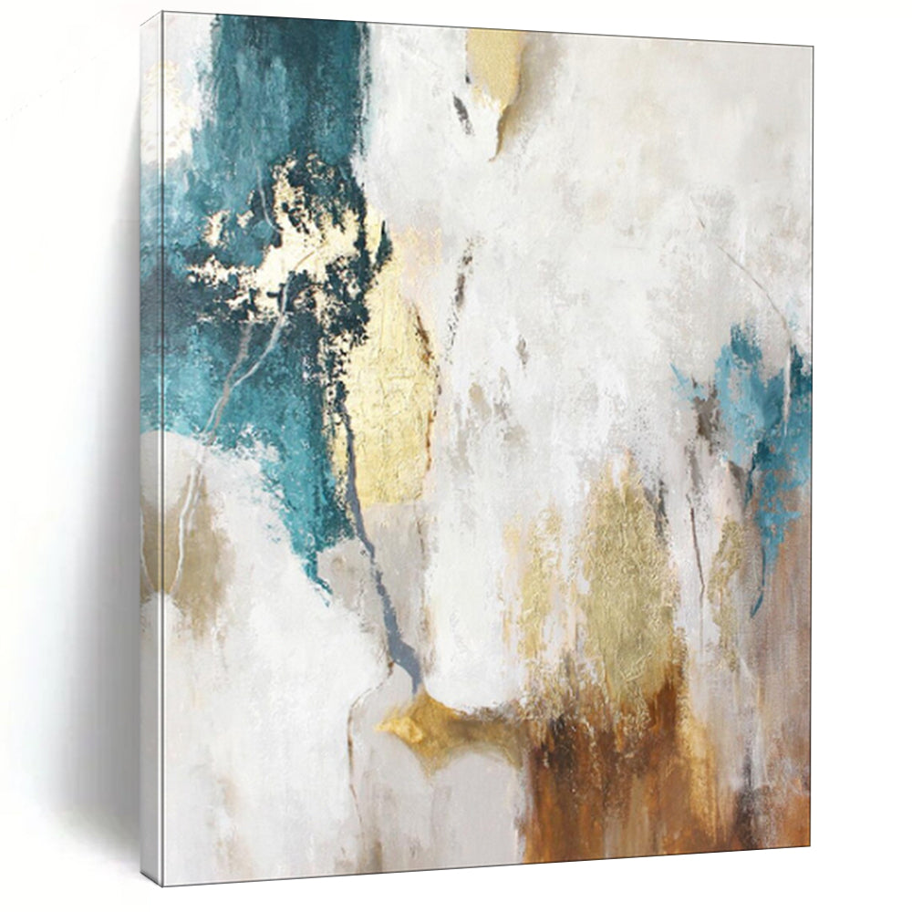 “Elegant Abstract with Gold Accents” - Abstract Luxury Painting On Canvas PT1924